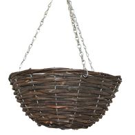 See more information about the 16 Inch Hanging Rattan Basket Black