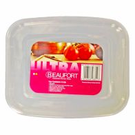 See more information about the 4 x Plastic Food Containers Rectangle 1.7 Litres - Clear by Beaufort