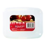 See more information about the 4 x Plastic Food Containers Rectangle 650ml - Clear by Beaufort