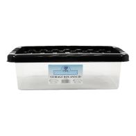 See more information about the 6L Premier Shoe Box Stacking Plastic Storage Box Clear & Black