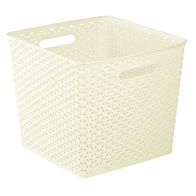 See more information about the Plastic Basket 25 Litres - Cream My Style by Curver
