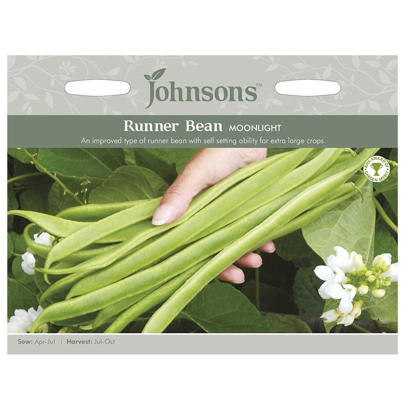 Johnsons Runner Bean Moonlight Seeds