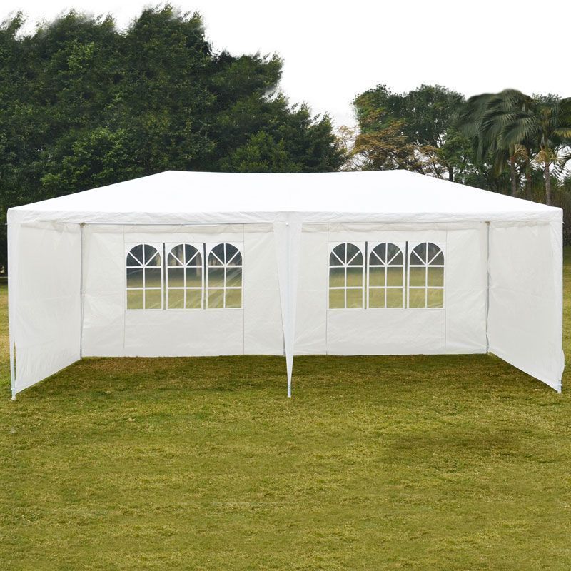 Essentials Garden Party Tent by Croft with a 3 x 6M White Canopy