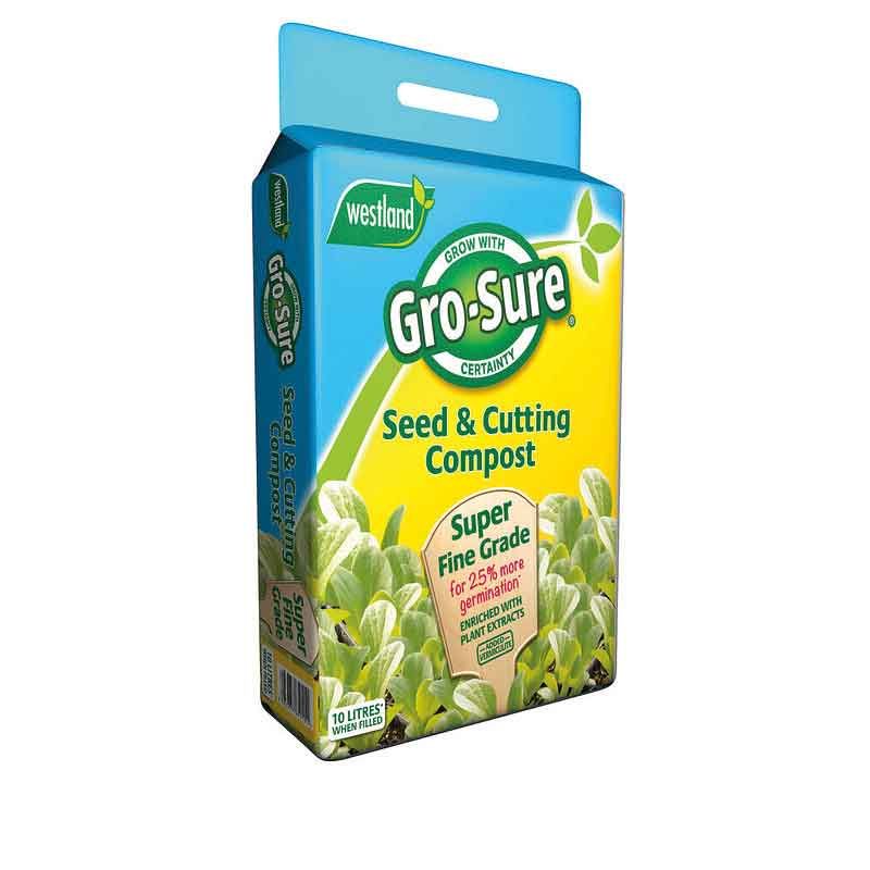 Westland Gro-Sure Peat Reduced Seed & Cutting Compost (10 litres)