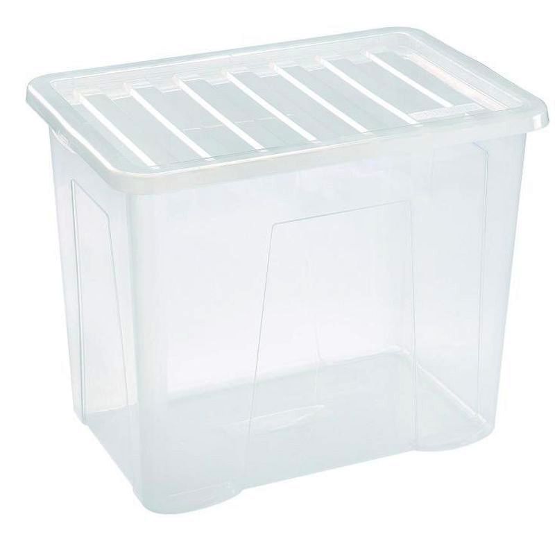 Plastic Storage Box 80 Litres Large - Clear by Premier