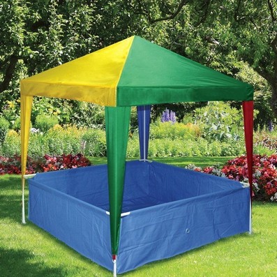 See more information about the Essentials Garden Gazebo Pool by Croft 1.46 x 1.46M Multicoloured