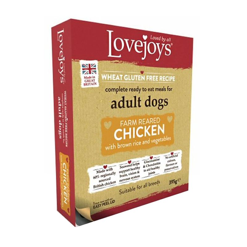 Lovejoys Chicken & Rice Wet Dog Food 395g