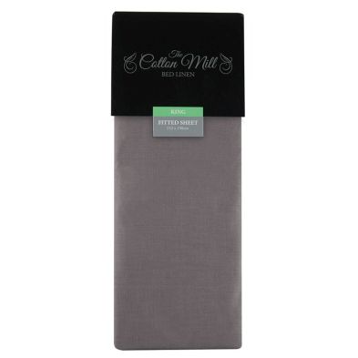 Cotton Mill Heather King Poly Cotton Fitted Sheet