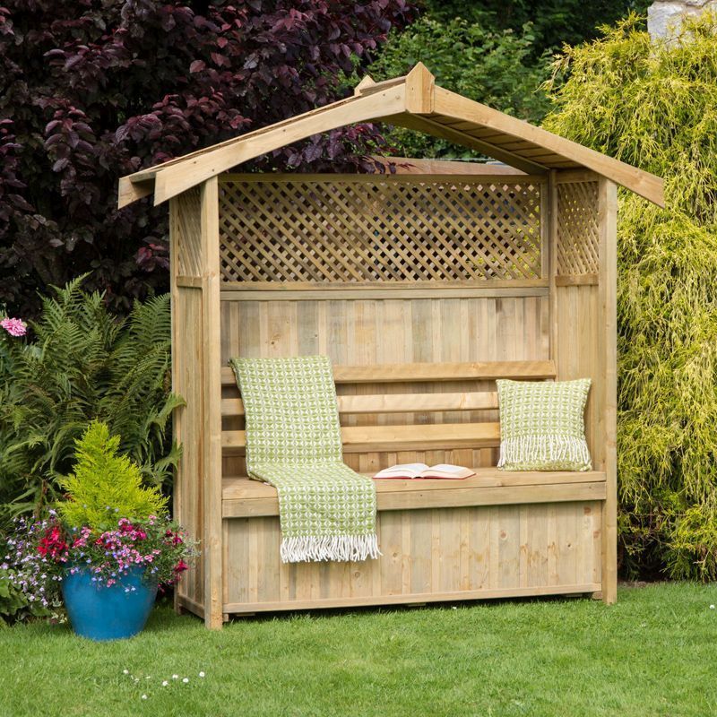 Hampshire Garden Arbour with Storage Box
