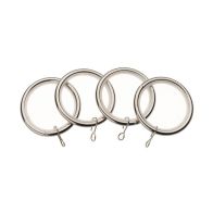 See more information about the Universal 19mm Satin Steel Metal Curtain Rings 4 Pack