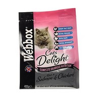 See more information about the Webbox Cats Delight Salmon & Chicken Dry Food 400g