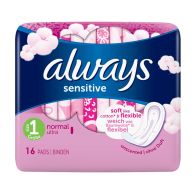 See more information about the Always Sensitive Normal Sanitary Towels 16 Pack
