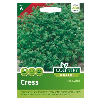 Country Value Cress Fine Curled Seeds