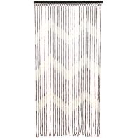 See more information about the Bamboo Beaded Door Curtain Chevron Pattern 90cm x 180cm