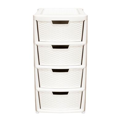 See more information about the Plastic Storage Unit 4 Drawers 135 Litres Extra Large - Cream by Premier