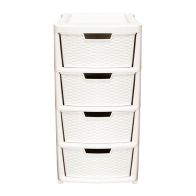 See more information about the 135L Premier 4 Drawer Plastic Storage Tower Cream
