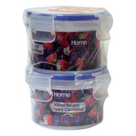 See more information about the 2 x Plastic Food Containers 300ml - Clear Essentials by Kitchen Collection
