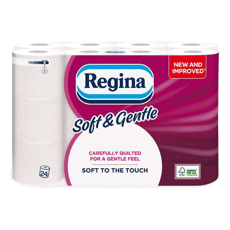 Regina Soft & Gentle Toilet Paper 24 Pack