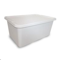 See more information about the 45L Simply Rattan Stacking Plastic Storage Cream Box & Clip Lid