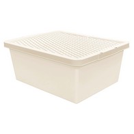 See more information about the Plastic Storage Box 10 Litres - Cream by Thumbs Up Bury