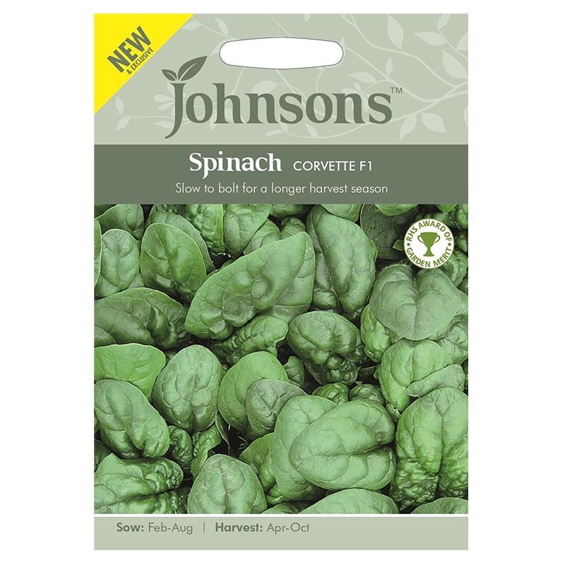 Johnsons Spinach Corvette F1 Seeds