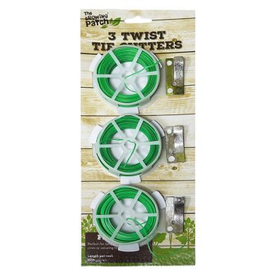 3 Pack Twist Tie Cutter Plastic Covered Wire Plant Support