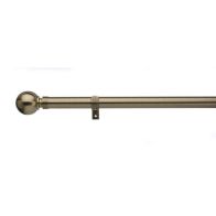 See more information about the Universal Antique Brass Eyelet Curtain Pole with Ball Finials 28mm