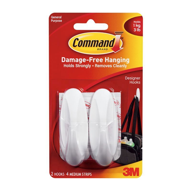 3M Command Designer Medium Damage-Free Hanging Hooks