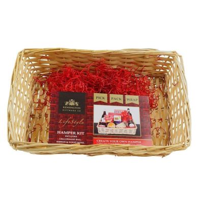See more information about the Create Your Own Gift Hamper Kit Small Light Wicker - Small