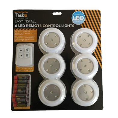 See more information about the Bright On Remote Control LED Lights 6 Pack