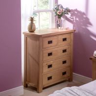 See more information about the Cotswold Oak Chest Of 5 Drawers