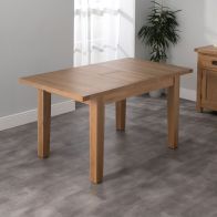 See more information about the Cotswold Oak Extending Dining Table Natural 120cm