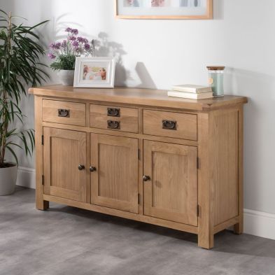 See more information about the Cotswold Sideboard Oak 3 Door 3 Drawer