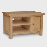 See more information about the Cotswold TV Unit Oak 1 Door 2 Shelf Small