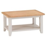 See more information about the Elsing Pine Small Coffee Table With Shelf