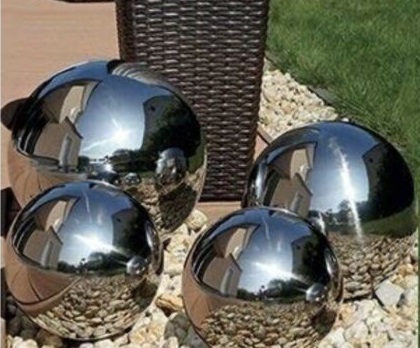 See more information about the Decorative Stainless Steel Orbs 4 Pack