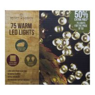 See more information about the Solar Garden String Lights Decoration 75 Warm White LED - 10.4m by Bright Garden