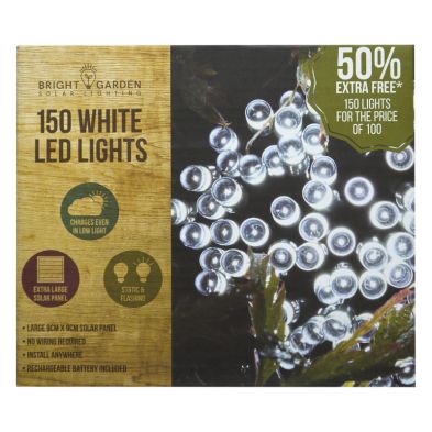 See more information about the Bright Garden 100Pk Cool White Solar Lights +50% Free