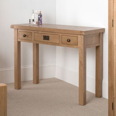 See more information about the Cotswold Dressing Table Oak 3 Drawer