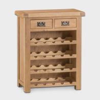 See more information about the Cotswold Wine Rack Oak 4 Shelf 2 Drawer