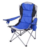 See more information about the Luxury Padded Camping Chair with Drink Pocket - Blue