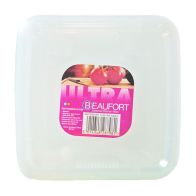 See more information about the 4 x Plastic Food Containers Square 450ml - Clear by Beaufort