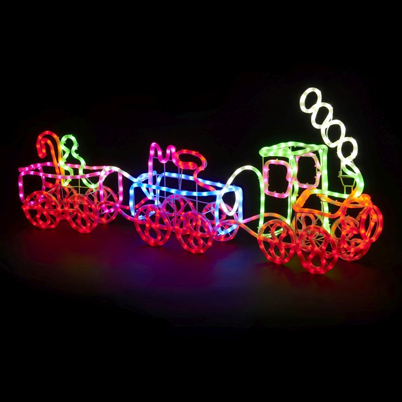 Buy Led Multicolour Outdoor Animated Train Light 120 X 48 X 15cm