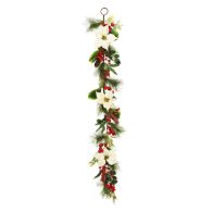 See more information about the Poinsettia Garland Cream 150cm