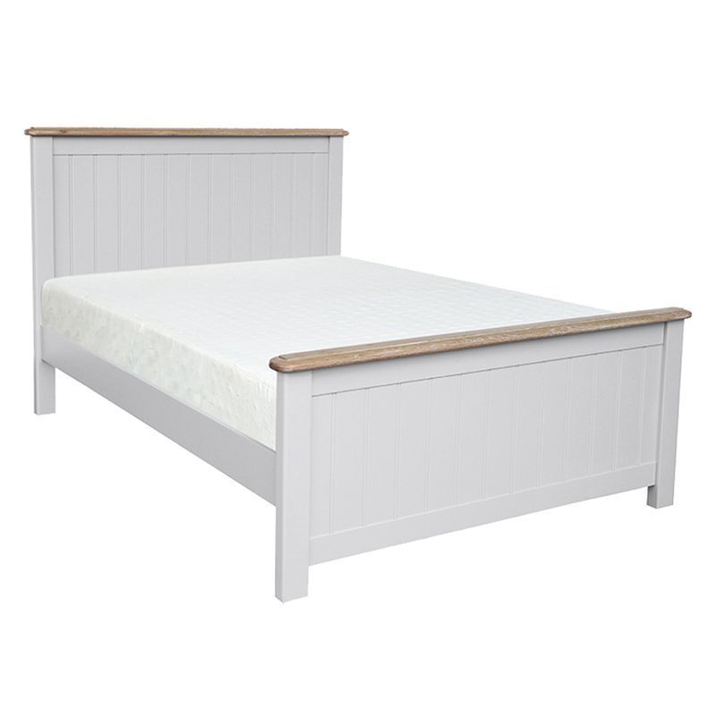 Olivia Oak 4'6 Double High End Bed