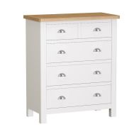 See more information about the Jasmine White 5 Drawer 2 over 3 Chest of Drawers