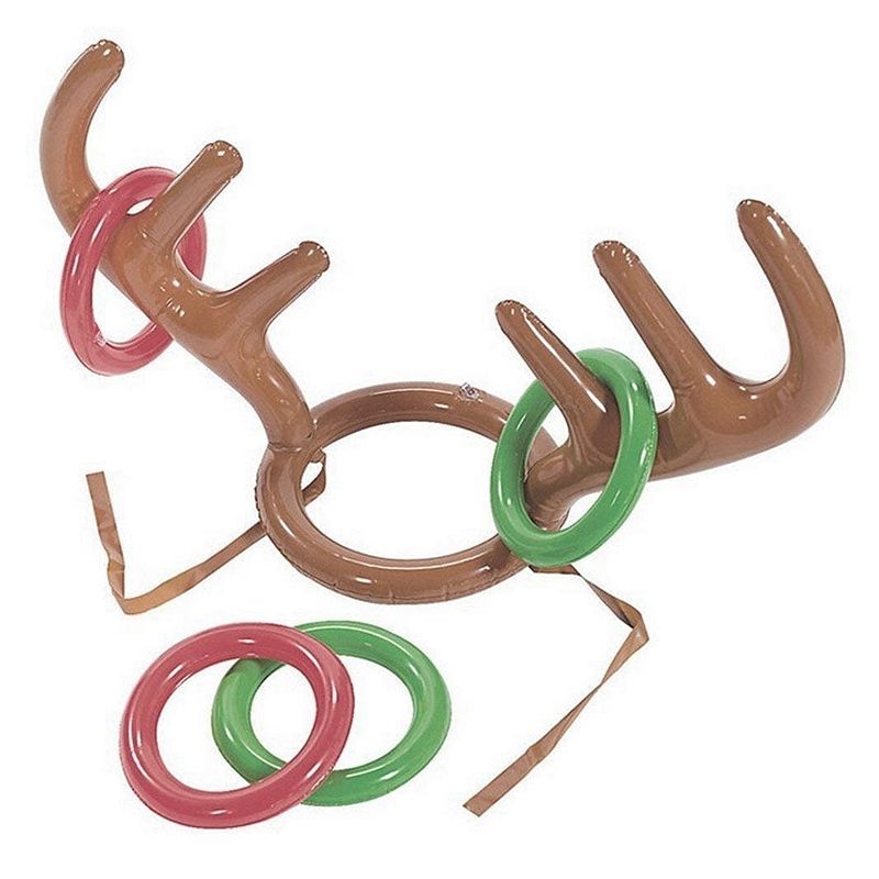 Buy Inflatable Reindeer Antler Ring Toss Christmas Toy