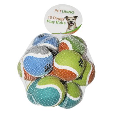 See more information about the 10pk Doggy Play Balls Assorted Colours