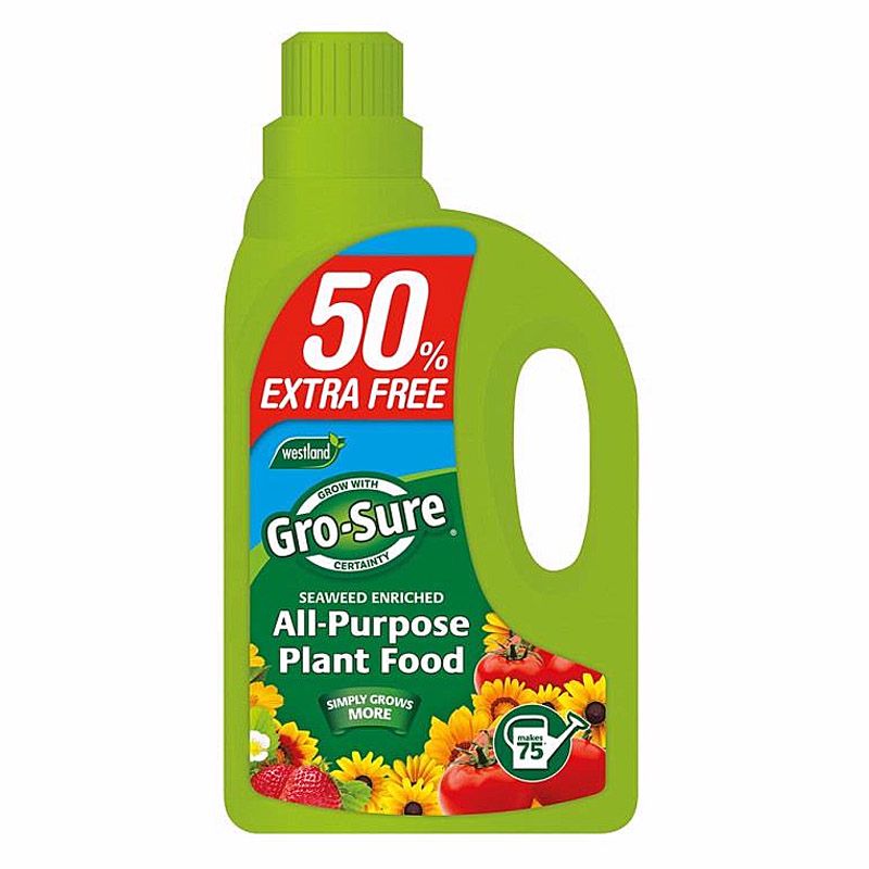 Westland Gro Sure All Purpose Plant Food 1Ltr 50% Free