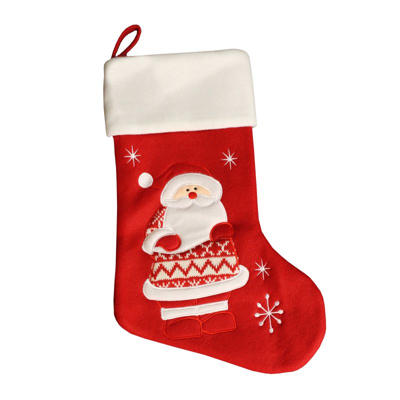 Buy Red Fleece Santa Christmas Stocking - Online at Cherry Lane